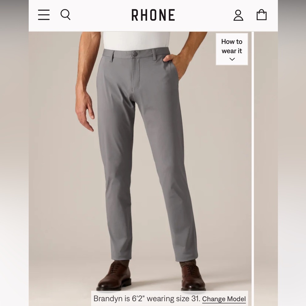 Rhone Commuter Pant Classic Fit 31X31